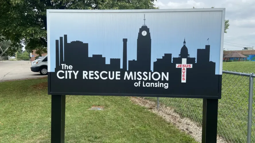 City Rescue Mission sign