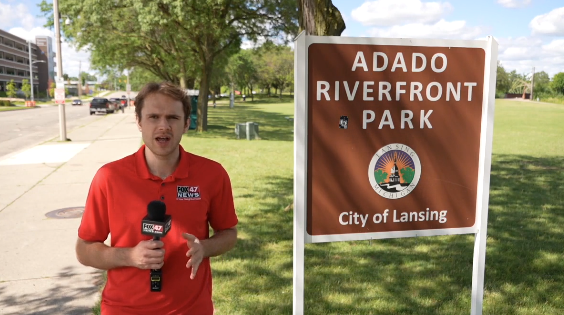 Fox 47 Lansing Out of the Darkness Kick-off event clip