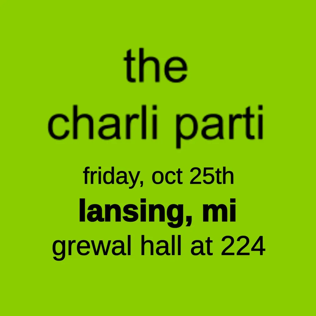 The Charli Parti Flyer