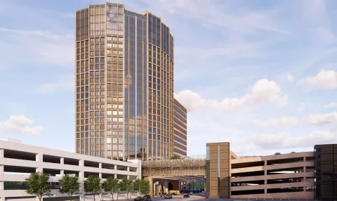 Rendering of 25 story building proposed