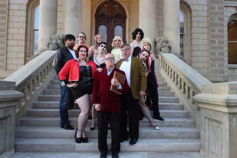 Rocky Horror cast on Capitol steps