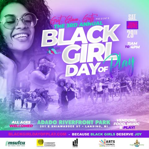Black Girl Day of Play Flyer