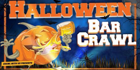 The Official Halloween Bar Crawl - Lansing - 7th Annual Flyer