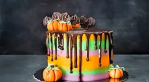 Image of a halloween themed cake