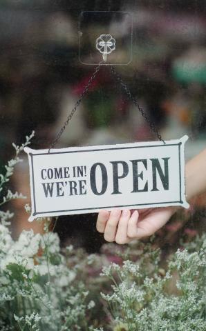 Open sign