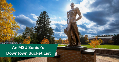 Michigan State University's Sparty statue