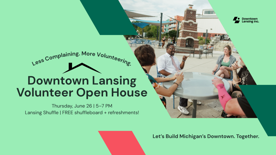 DLI Volunteer Open House Social Event Graphic