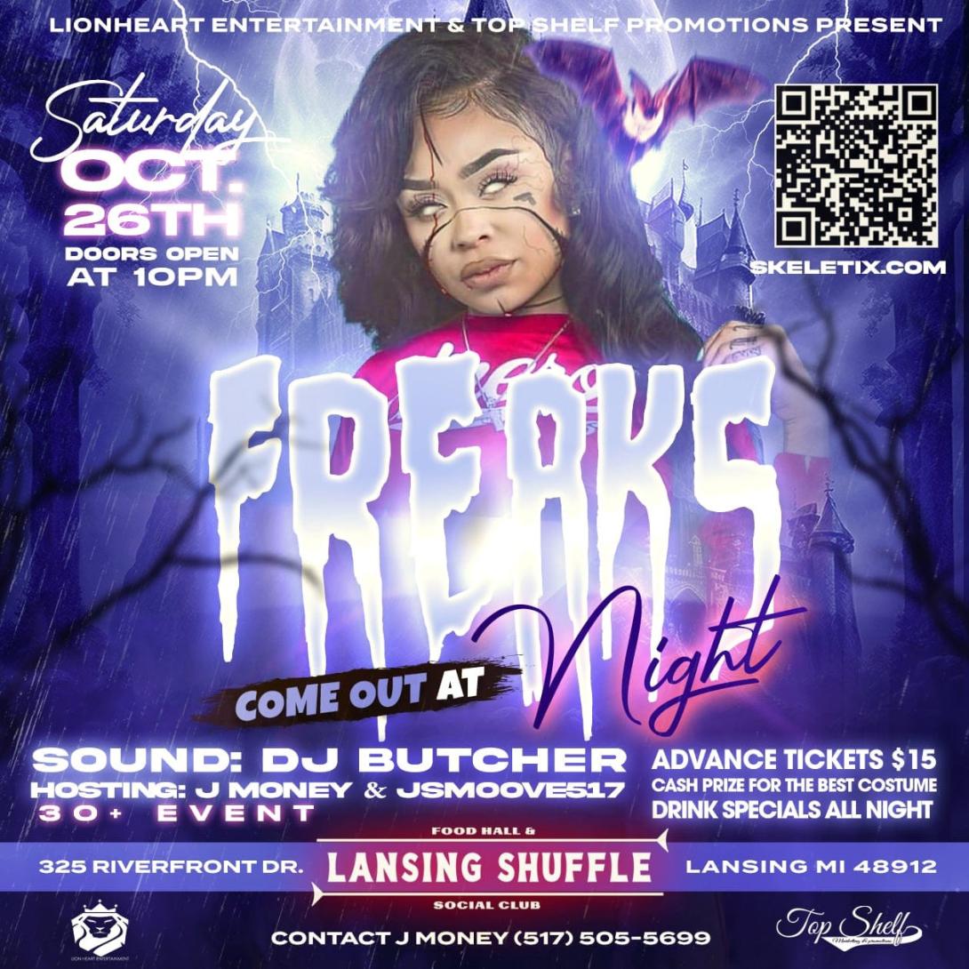 Freaks Come Out at Night!!!! Flyer